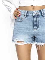 Blugi Scurti Dama RE1820 ALBASTRU | MINA