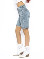 Blugi Scurti Dama RF127 ALBASTRU | MINA