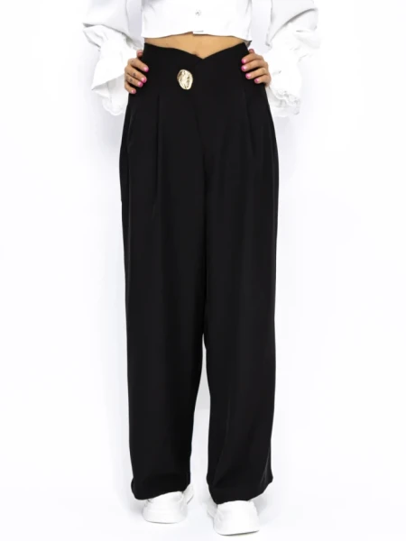 Pantaloni Dama P80170 NEGRU | KIKIRIKI