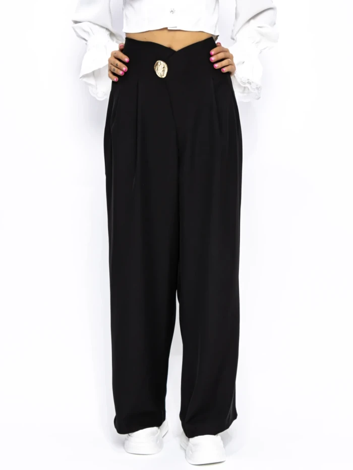 Pantaloni Dama P80170 NEGRU | KIKIRIKI