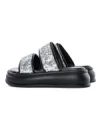 Papuci Dama cu Talpa Joasa 888-2 BLACK-SILVER | FASHION