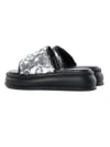 Papuci Dama cu Talpa Joasa 999-1 BLACK-SILVER | FASHION