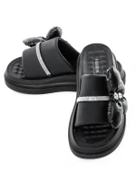 Papuci Dama cu Talpa Joasa 8899-10 BLACK | FASHION