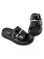 Papuci Dama cu Talpa Joasa 8899-10 BLACK | FASHION
