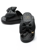 Papuci Dama din piele naturala 28-30 BLACK | FORMAZIONE