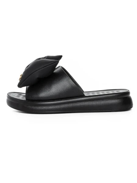 Papuci Dama din piele naturala 28-30 BLACK | FORMAZIONE