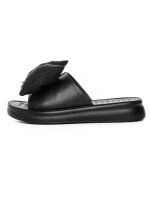 Papuci Dama din piele naturala 28-30 BLACK | FORMAZIONE