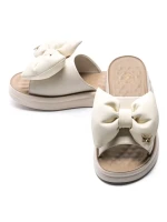 Papuci Dama din piele naturala 28-30 CREAM | FORMAZIONE