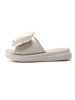 Papuci Dama din piele naturala 28-30 CREAM | FORMAZIONE