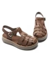 Sandale Dama din piele naturala 1957623 KHAKI | FORMAZIONE