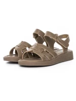 Sandale Dama din piele naturala KM8282 APRICOT | FORMAZIONE