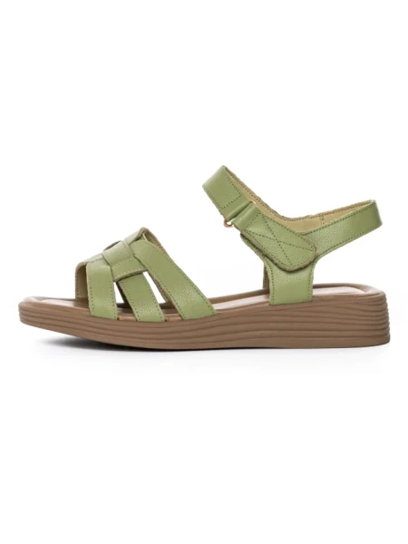 Sandale Dama din piele naturala KM8282 GREEN | FORMAZIONE