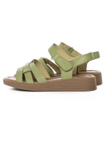 Sandale Dama din piele naturala KM8282 GREEN | FORMAZIONE
