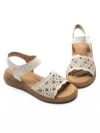 Sandale Dama din piele naturala 33177 CREAM | FORMAZIONE