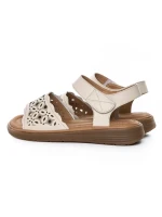 Sandale Dama din piele naturala 33177 CREAM | FORMAZIONE