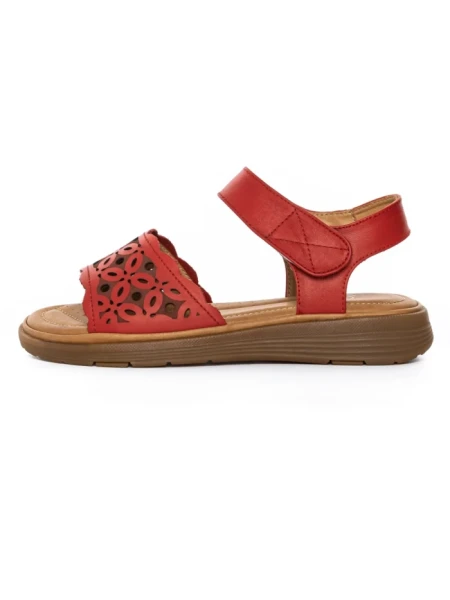 Sandale Dama din piele naturala 33177 RED | FORMAZIONE