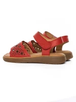 Sandale Dama din piele naturala 33177 RED | FORMAZIONE