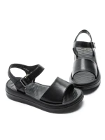 Sandale Dama din piele naturala 246611T BLACK | FORMAZIONE
