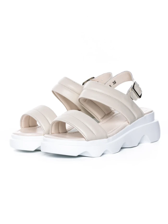 Sandale Dama din piele naturala K249-3 CREAM | FORMAZIONE
