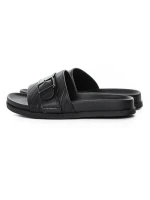 Papuci Barbati din piele naturala S11112 BLACK | ADVANCER