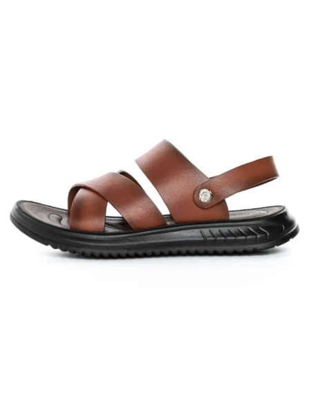 Sandale Barbati din piele naturala 72008 BROWN | ADVANCER