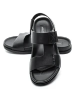 Sandale Barbati din piele naturala S12125 BLACK | ADVANCER