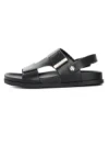 Sandale Barbati din piele naturala S12125 BLACK | ADVANCER