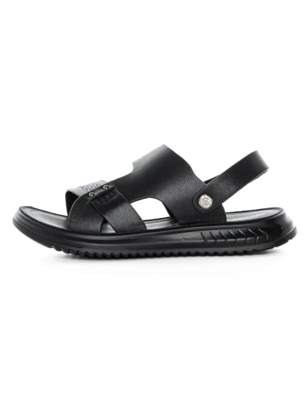 Sandale Barbati din piele naturala 56287 BLACK | ADVANCER