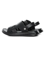 Sandale Barbati din piele naturala 56287 BLACK | ADVANCER