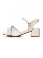 Sandale Dama din piele naturala 2667-8 CREAM | FORMAZIONE