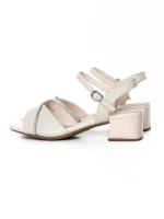 Sandale Dama din piele naturala 2667-8 CREAM | FORMAZIONE
