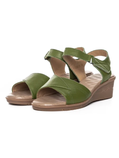 Sandale Dama din piele naturala 22002S GREEN | FORMAZIONE