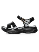 Sandale Dama din piele naturala 220722 BLACK | FORMAZIONE