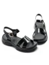 Sandale Dama din piele naturala 220722 BLACK | FORMAZIONE