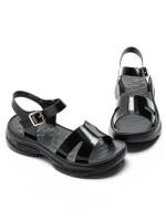 Sandale Dama din piele naturala 220722 BLACK | FORMAZIONE