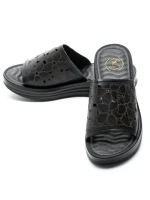 Papuci Dama din piele naturala 2607905 BLACK | FORMAZIONE
