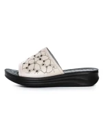 Papuci Dama din piele naturala 2607905 CREAM | FORMAZIONE