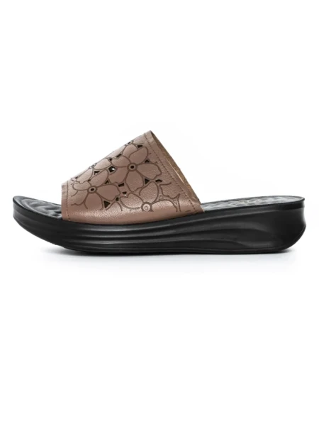 Papuci Dama din piele naturala 2607905 CAMEL | FORMAZIONE