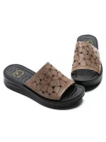 Papuci Dama din piele naturala 2607905 CAMEL | FORMAZIONE