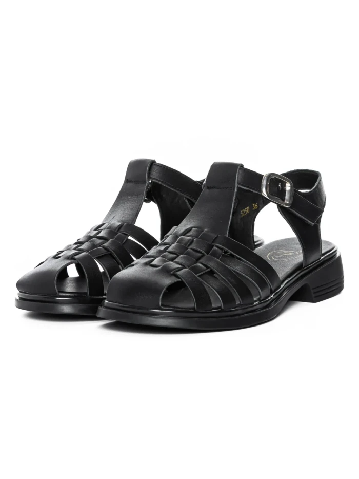 Sandale Dama din piele naturala 5250 BLACK | FORMAZIONE