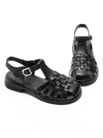 Sandale Dama din piele naturala 5250 BLACK | FORMAZIONE