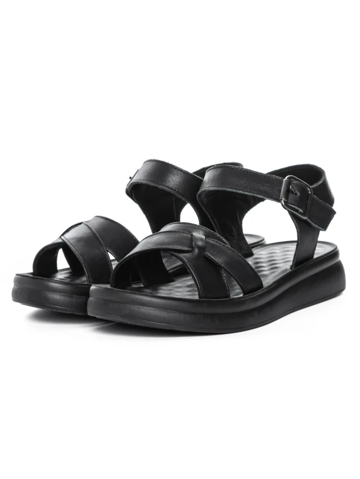 Sandale Dama din piele naturala 28-16 BLACK | FORMAZIONE
