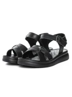 Sandale Dama din piele naturala 28-16 BLACK | FORMAZIONE