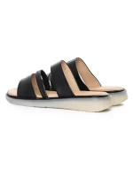 Papuci Dama din piele naturala 33191 BLACK | FORMAZIONE