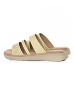 Papuci Dama din piele naturala 33191 YELLOW | FORMAZIONE