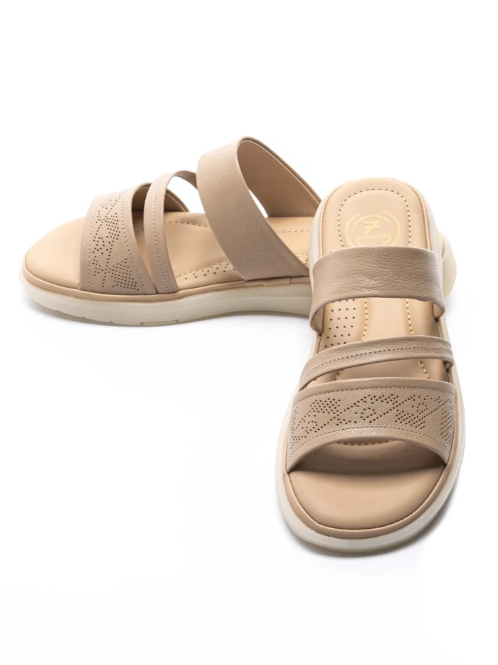 Papuci Dama din piele naturala 33191 APRICOT | FORMAZIONE