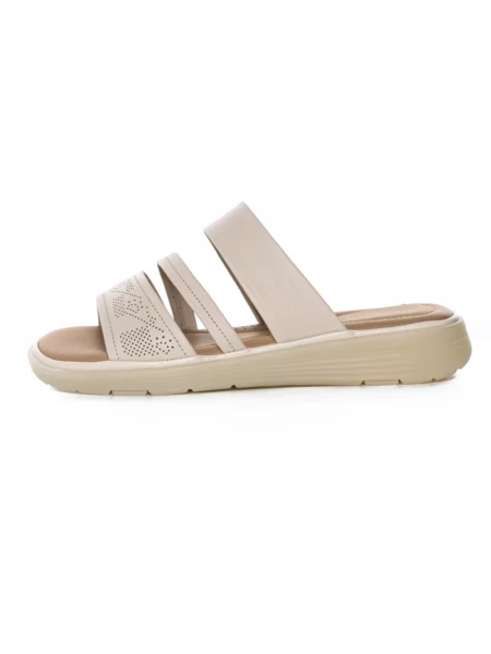 Papuci Dama din piele naturala 33191 CREAM | FORMAZIONE