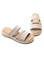 Papuci Dama din piele naturala 33191 CREAM | FORMAZIONE
