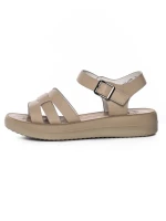 Sandale Dama din piele naturala 246615T APRICOT | FORMAZIONE