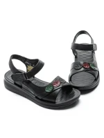 Sandale Dama din piele naturala 246613T BLACK | FORMAZIONE